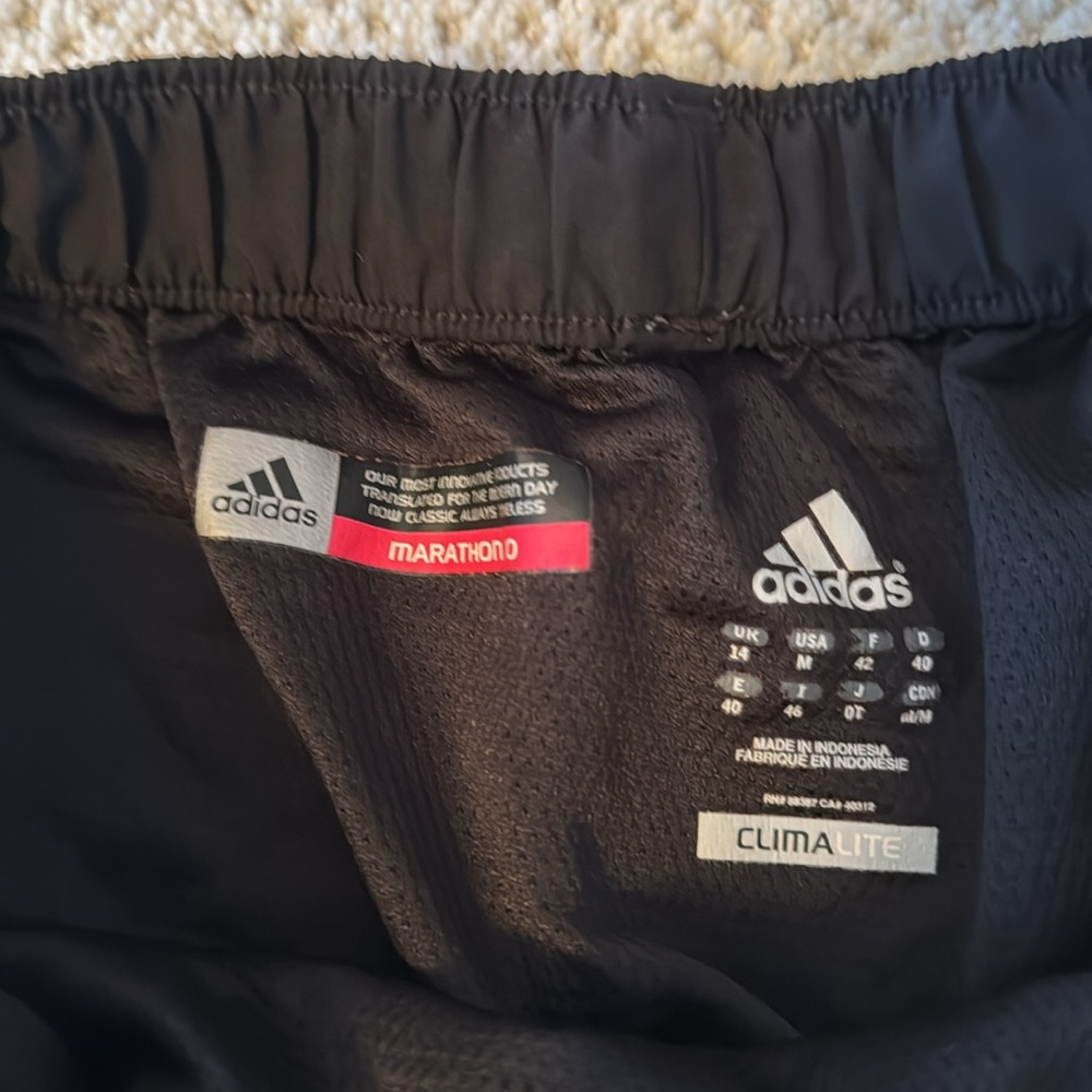 adidas Black and Green Athletic Shorts - Picture 2 of 3